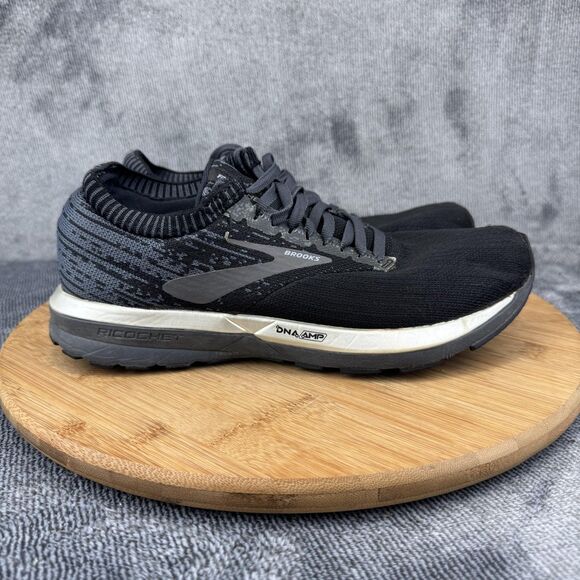 Brooks Ricochet Running Shoes Womens Size 8 Black DNA AMP Sneakers 1202821B057 - Picture 1 of 11